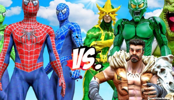 مرد عنکبوتی سبز | نبرد فوق العاده حماسی | ابرقهرمانان | گیم پلی GTA V