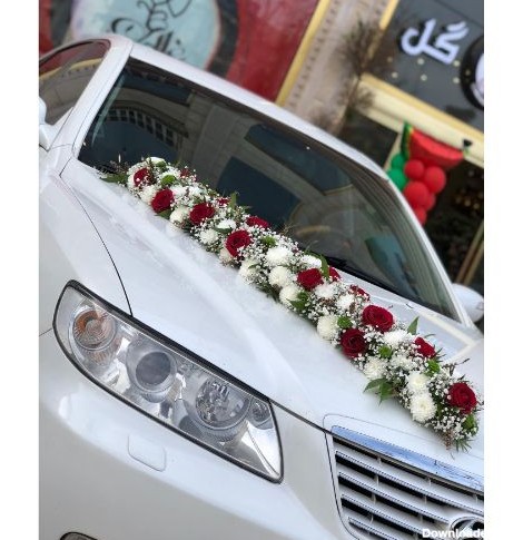 عکس ماشین عروس سفید