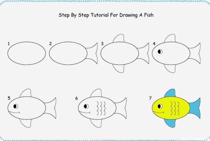 عکس ماهی برای نقاشی کودکان