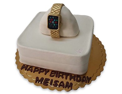 خرید کیک در اصفهان - کیک روز مرد ساعت طلا | کیک آف