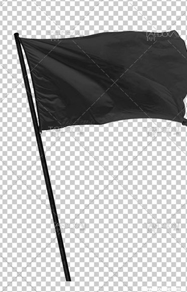 عکس پرچم سیاه PNG دوربری شده با کیفیت بالا مناسب برای تسلیت