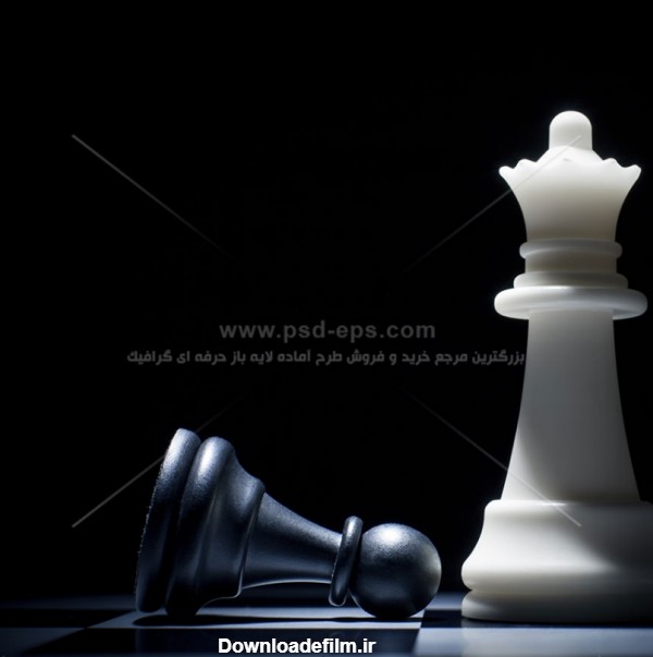عکس سیاه و سفید شطرنج