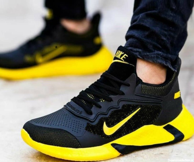 خرید کفش مردانه نایک مدل adrian (مشکی زرد) – فروشگاه اینترنتی درقاب