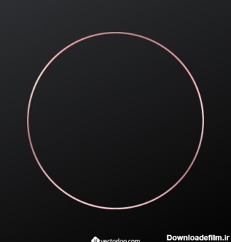 وکتور دایره صورتی تو خالی رایگان 1 | وکتورلو