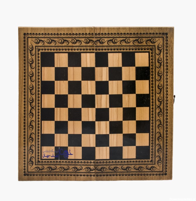 تخته نرد و شطرنج چاپی طرح ترنج - صنایع دستی نصف جهان