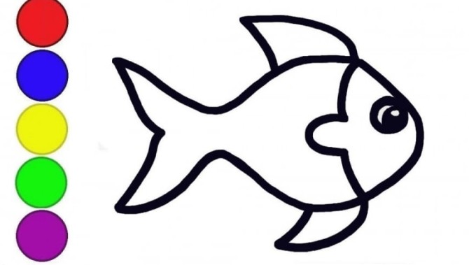 نقاشی ماهی / آموزش کشیدن نقاشی / ماهی / نقاشی آسان