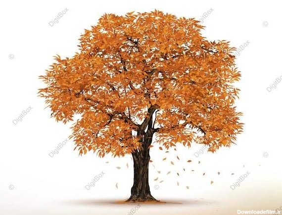 نقاشی درخت-پاییزی-دیجیت باکس - DigitBox