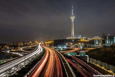 مجموعه عکس تابلو تهران در جاده شب (جدید)