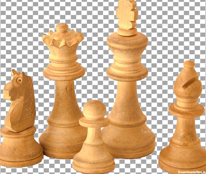 عکس با کیفیت مهره های شطرنج بدون پس زمینه