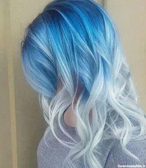 ۴۵ مدل رنگ مو آبی یخی دخترانه جدید ۱۴۰۲ بسیار شیک و فانتزی - ماگرتا