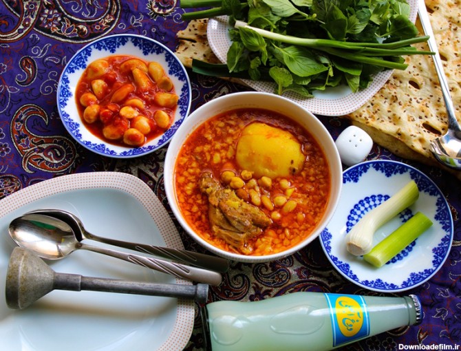 عکس غذای سنتی همدان