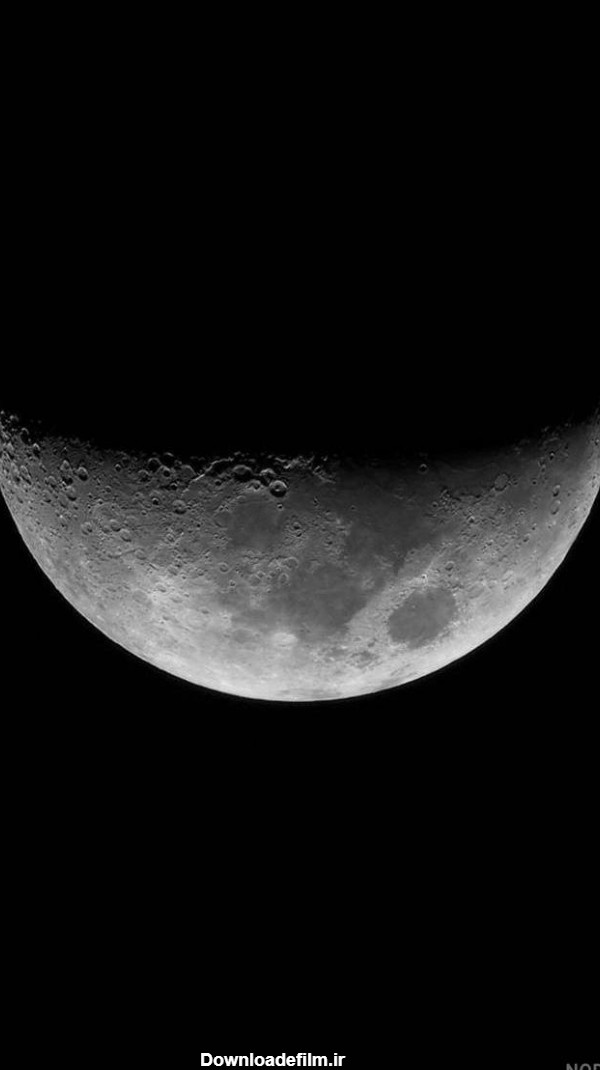 عکس ماه سیاه و سفید - عکس نودی