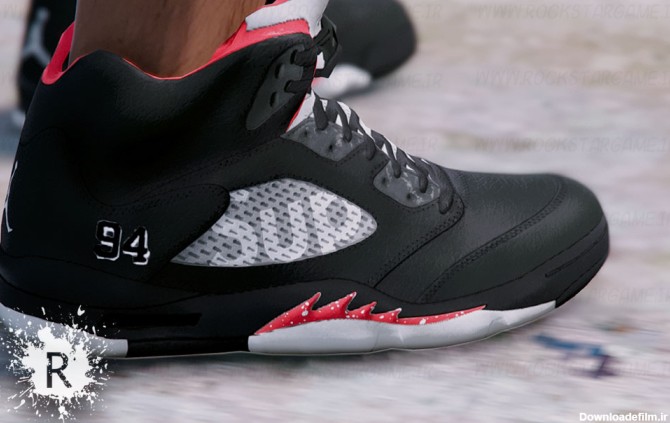 دانلود کفش Supreme X Jordan 5 HD برای Gta V | راک استار گیم ...