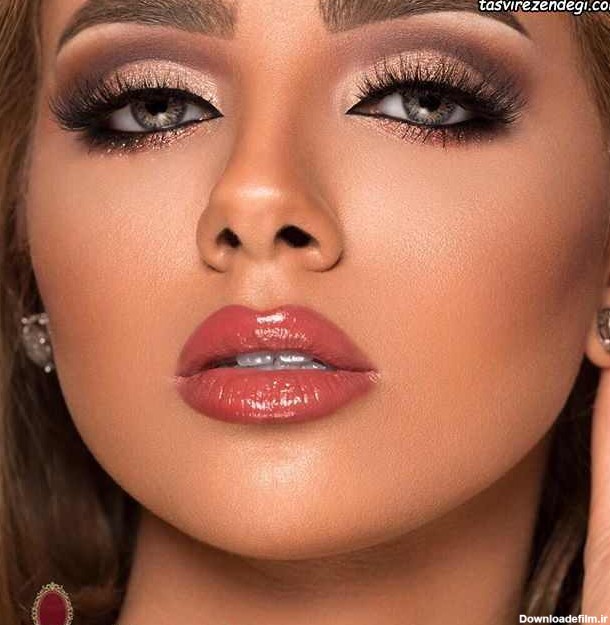 مدل آرایش عروس عربی حرفه ای | 65 عکس آرایش خلیجی جدید • مجله ...