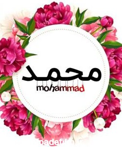 عکس پروفایل اسم محمد طرح گل حلقه ای | پروفایل گرام