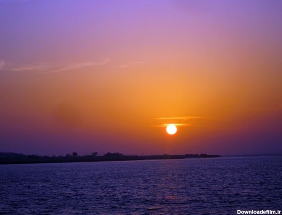 همشهری آنلاین - تصاویری از منظره غروب خورشید در جزیره هنگام در ...