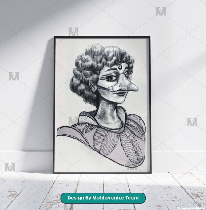 سایت طراحی چهره آنلاین | قیمت سفارش نقاشی چهره ارزان سیاه قلم