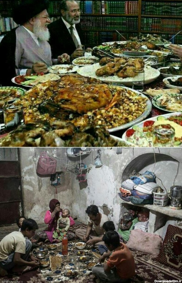 مردم ایران دیگر گرسنه نیستند ، آنها روزی چند وعده گول میخ - عکس ویسگون