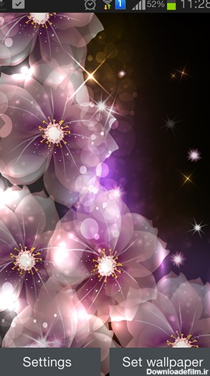 Glowing flowers by Creative factory wallpapers live wallpaper for ...