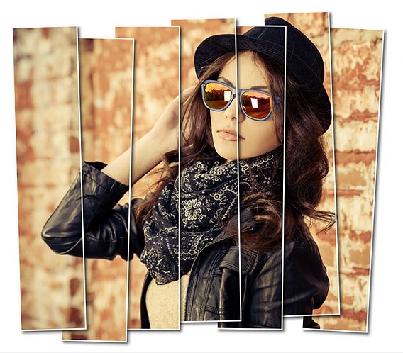 Vertical Photo Panels Effect With Photoshop CS6