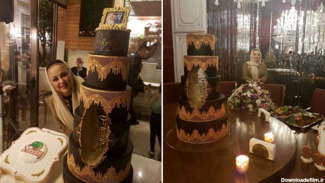 مقایسه جالب کیک ملکه انگلیس در مقابل کیک بهنوش بختیاری!/ عکس