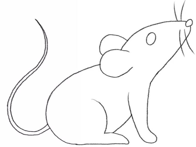 نقاشی کودکانه موش - موشیما