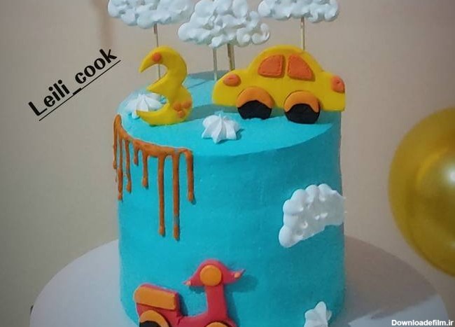 طرز تهیه کیک تولد ۳سالگی پسرم ساده و خوشمزه توسط l_ahmadvand - کوکپد