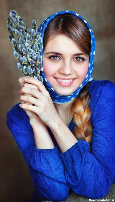عکس دختر زیبا با روسری