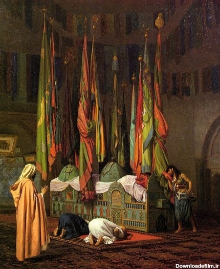 مشرق نیوز - نقاشی قدیمی از حرم امام حسین(ع) اثر نقاش مشهور فرانسوی