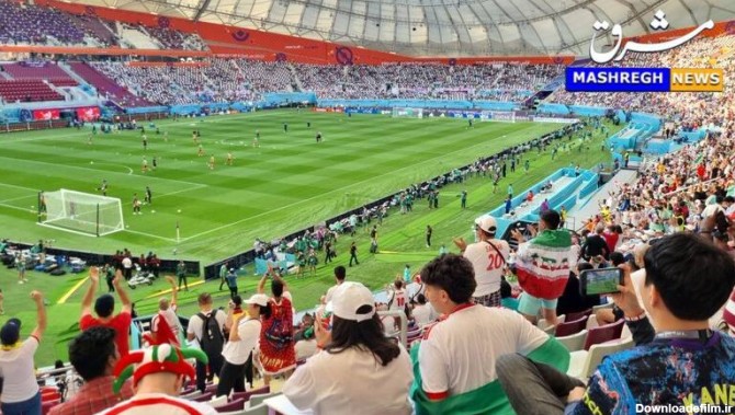 عکس/ استادیوم خلیفه پیش از آغاز دیدار ایران - انگلیس