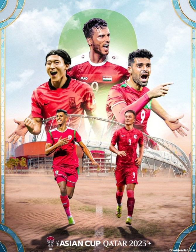 پوستر AFC برای جام ملت‌های آسیا با تصویری از «مهدی طارمی»