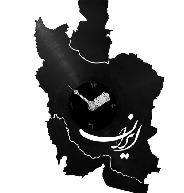 عکس نقشه ایران سیاه