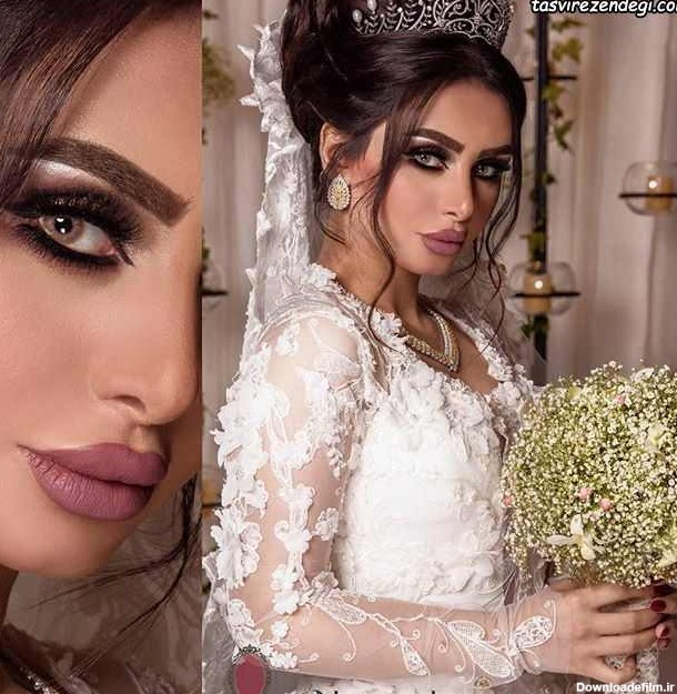 مدل آرایش عروس عربی حرفه ای | 65 عکس آرایش خلیجی جدید • مجله ...
