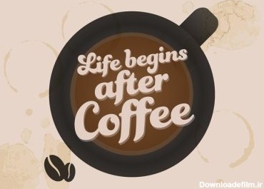 دانلود وکتور این زندگی پس از شروع قهوه شروع می شود طراحی برای والدین عاشق قهوه مناسب است همکاران و دوستان