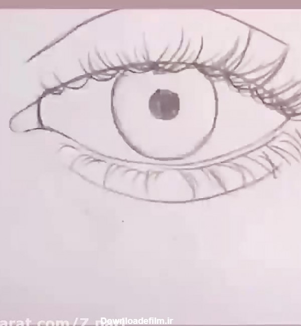 نقاشی چشم ساده با چند روش ساده