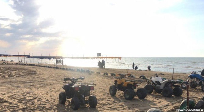موتورهای چهارچرخ تفریحی در ساحل خزرآباد ساری
