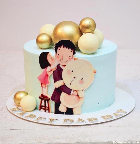 عکس مینی کیک برای تولد پدر