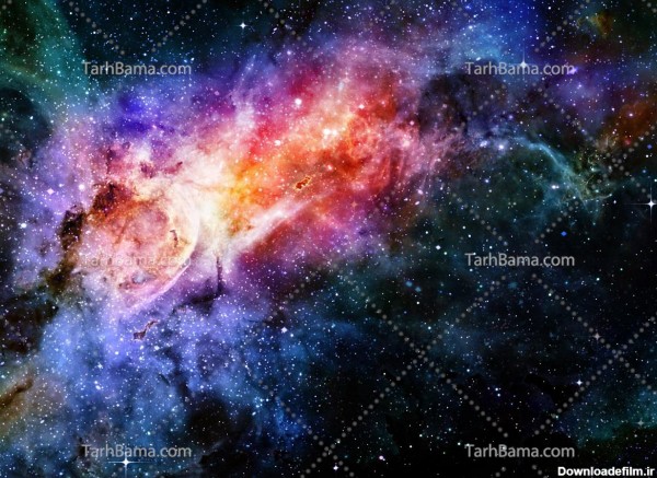 تصویر با کیفیت کهکشان زیبا