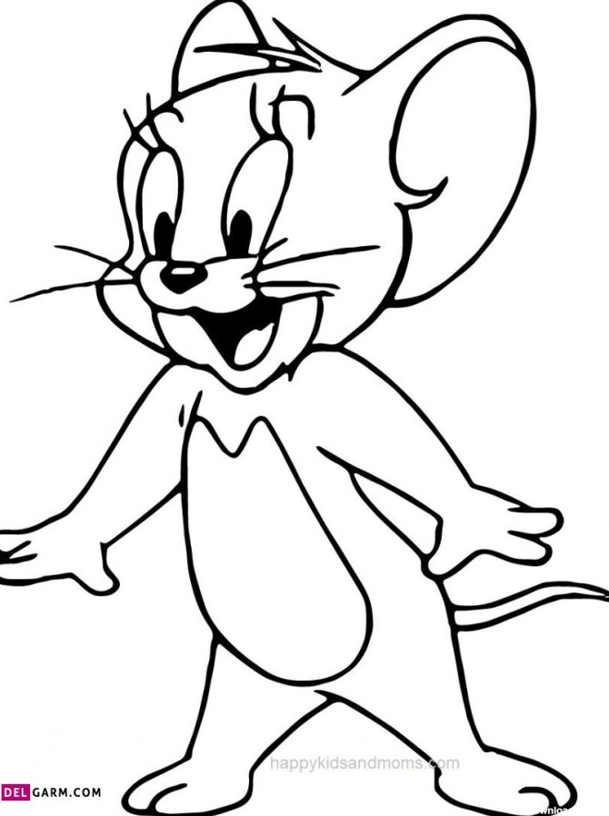 50 نقاشی تام و جری (Tom & Jerry) برای رنگ آمیزی کودکان