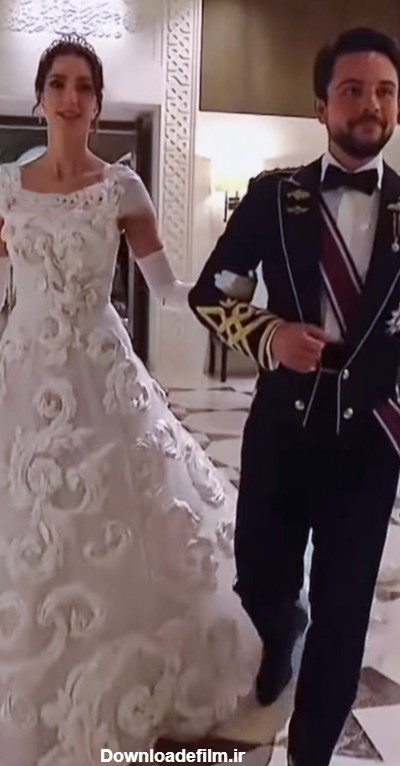 ولیعهد اردن ازدواج کرد و عروس مراسم با لباس‌های خیره‌کننده‌اش سوژه ...