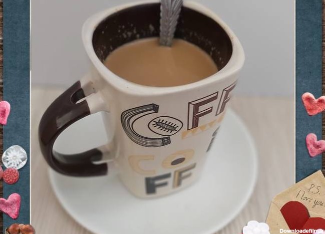 عکس شیر در قهوه