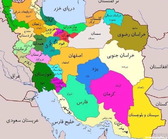 نقشه ایران عصر صفوی (عکس)