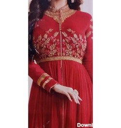 خرید و قیمت لباس هندی زنانه سه تیکه نیمه آماده رنگ قرمز خاص مجالس ...