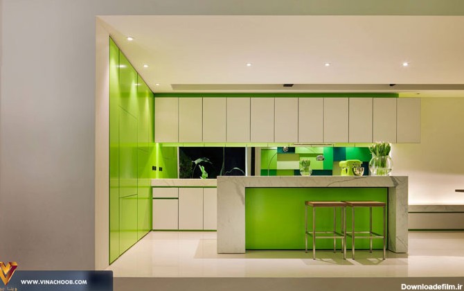 بهترین رنگ کابینت های گلاس 11 مدل خاص برای آشپزخانه های کوچک ...