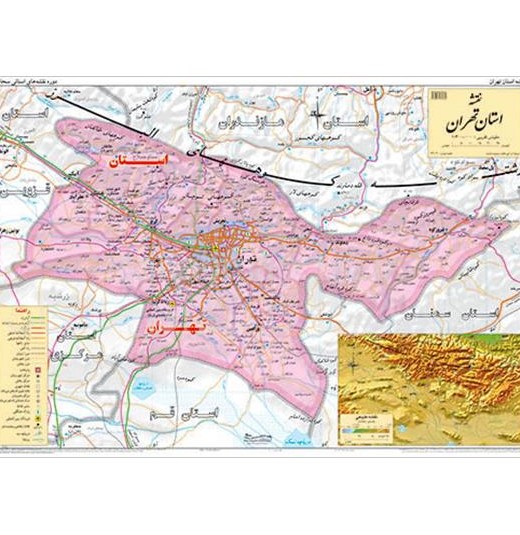 نقشه استان‌های شمالی ایران (گیلان، مازندران و گلستان) – موسسه ...