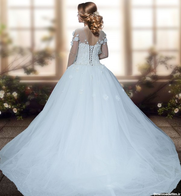 عکس لباس عروس مدل شکوفه