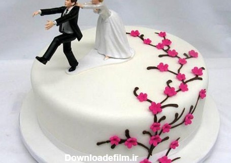 مجسمه های دیدنی عروس و داماد روی کیک عروسی + عکس | روزنو