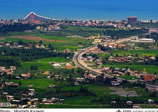 عکس هوایی سواحل مازندران - تابناک | TABNAK