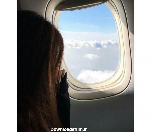 عکس فیک دختر در هواپیما