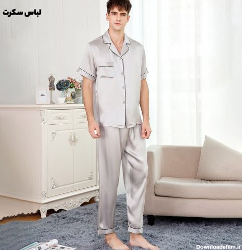 لباس خواب مردانه ابریشمی victoria988